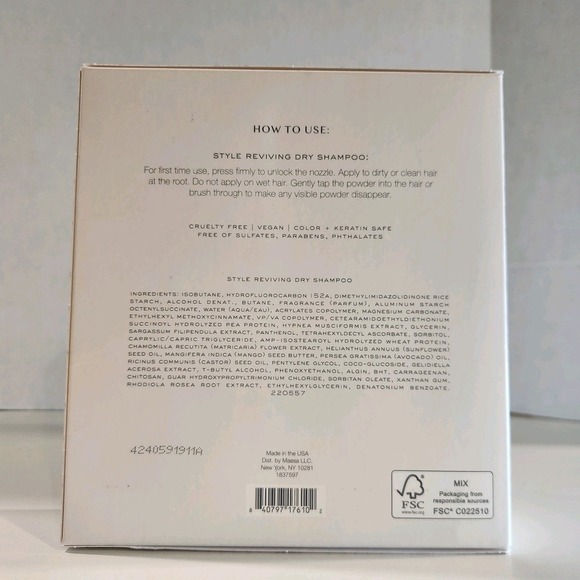 KRISTIN ESS 2 Pack Style Reviving Dry Shampoo 4.3 oz All Hair Types 3 Scrunchies - Picture 2 of 2